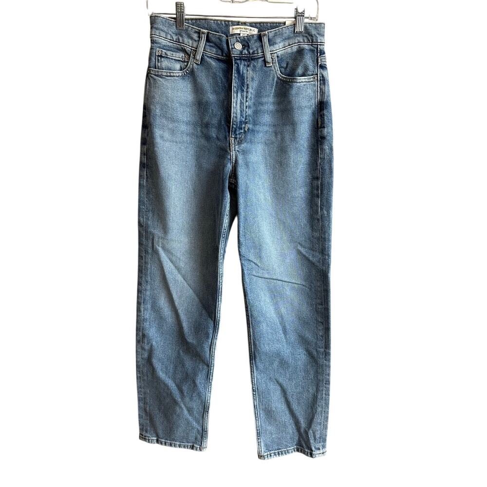 Banana Republic High Rise 90s Straight Jean 27 Petite Medium Light Wash NEW